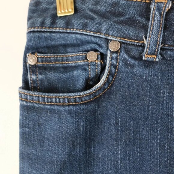 Brooks Brothers 346 Womens Stretch Denim Dark Wash Boot Cut Jeans Size 4 - Picture 3 of 7